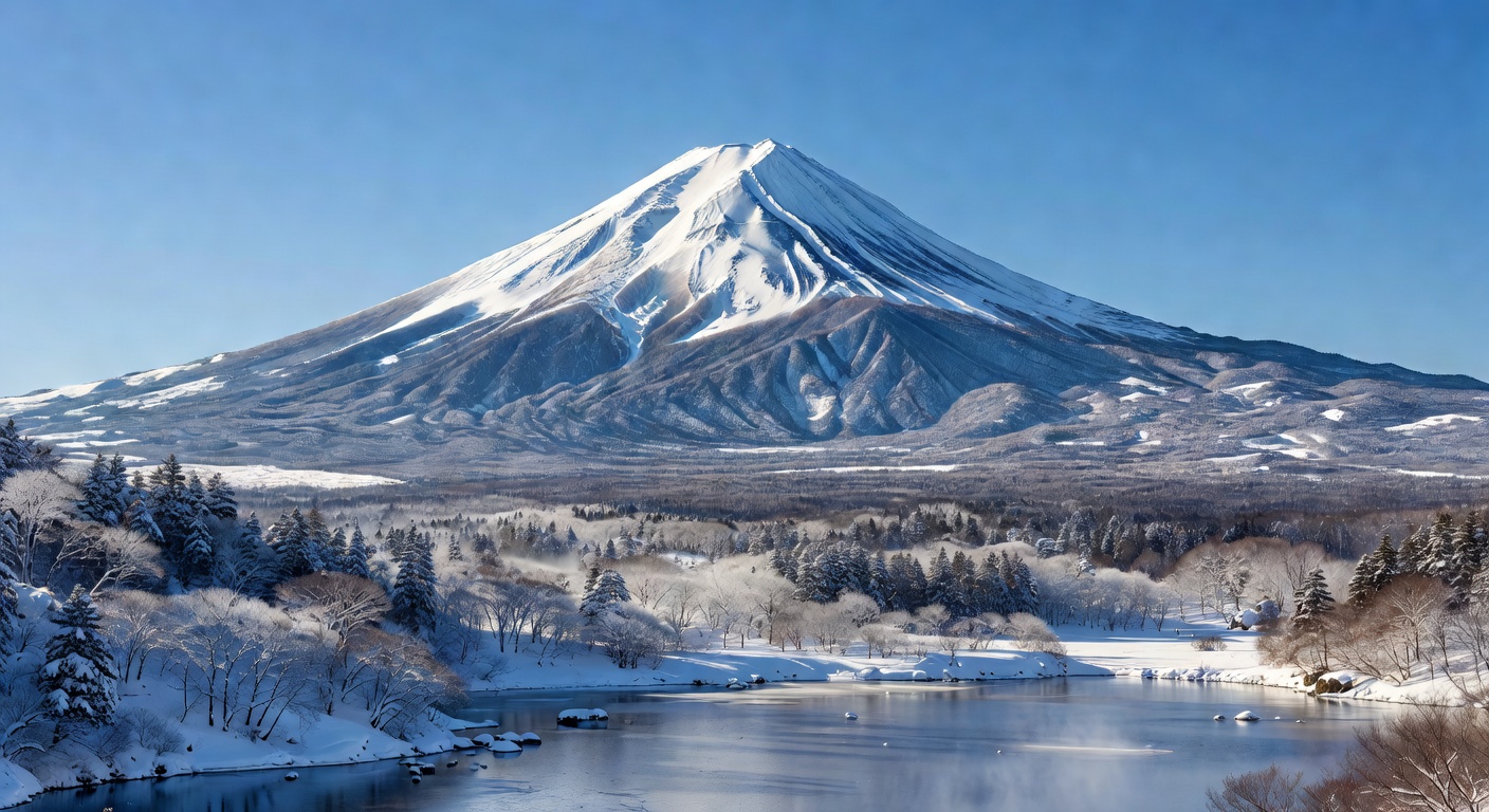 冬の富士山