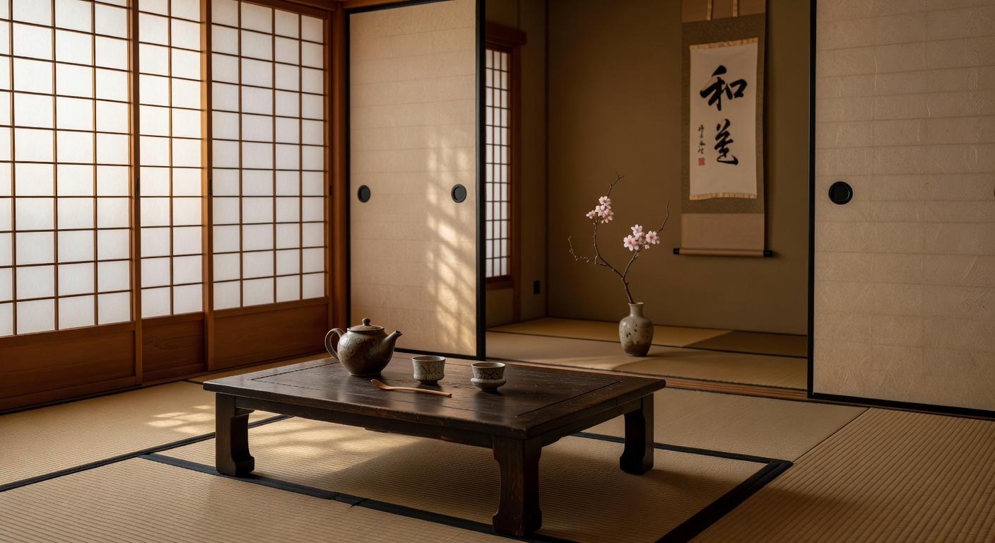茶室の内観